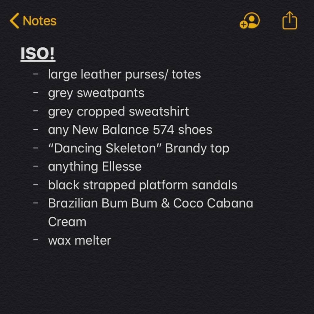 ISO Items! ✨ - Picture 1 of 8